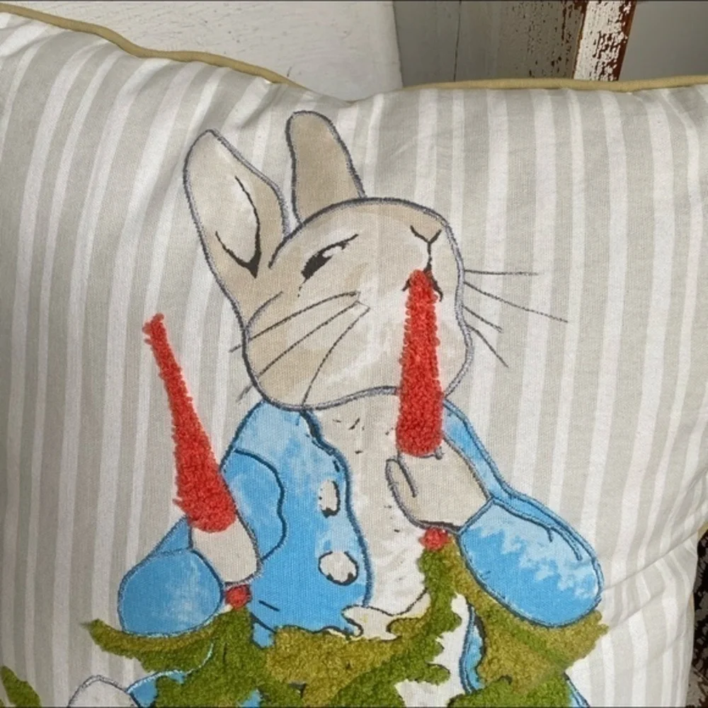 Pier 1 Pink Easter Bunny Pillow